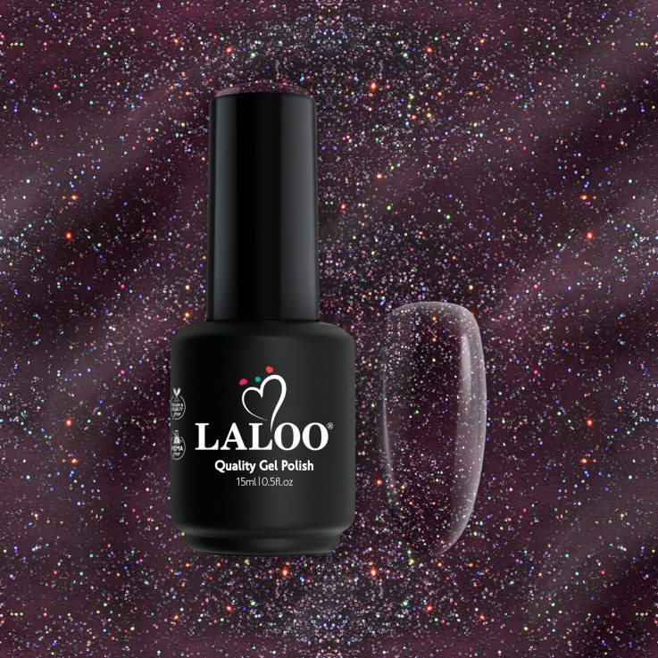 Νο.338 Dark Aubergine holo | Gel Polish 15ml
