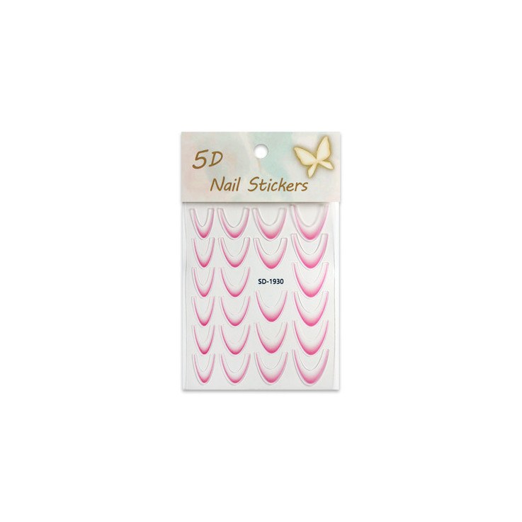 5D Nail Stickers Pink