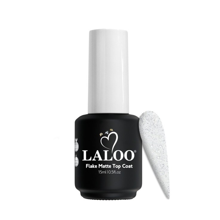Flake Matte Top Coat Silver 15ml