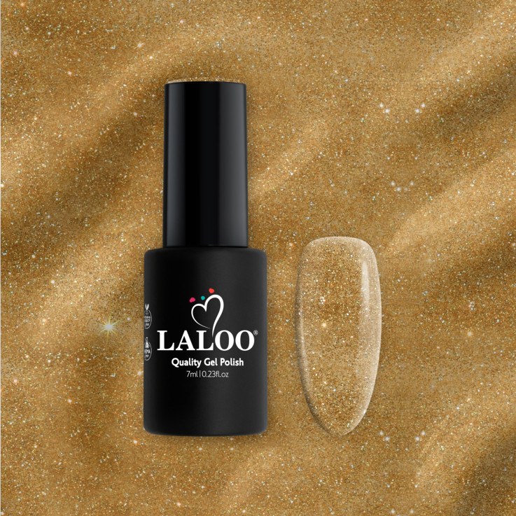 L296 Gold Glitter | Gel Polish 7ml