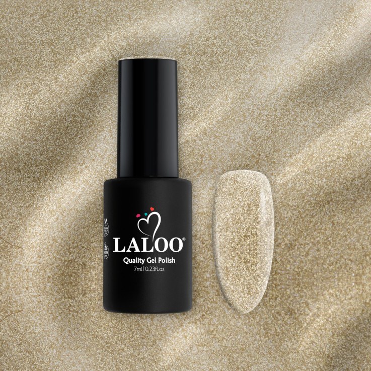 L300 Light Gold Glitter | Gel Polish 7ml