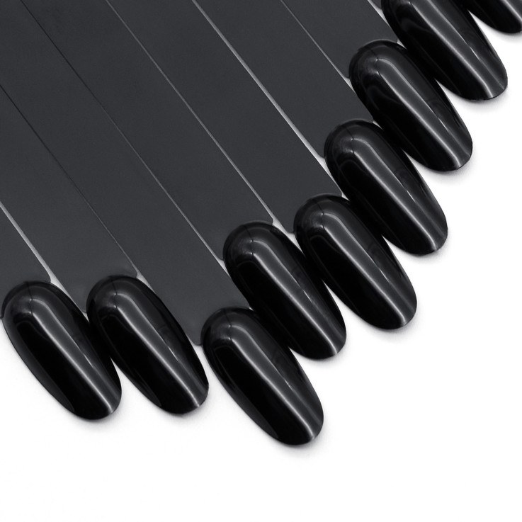 Nail Display Black Oval 50pcs