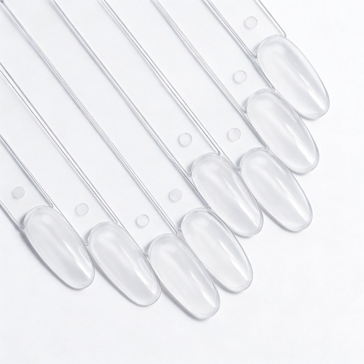 Nail Display Clear Oval 50pcs