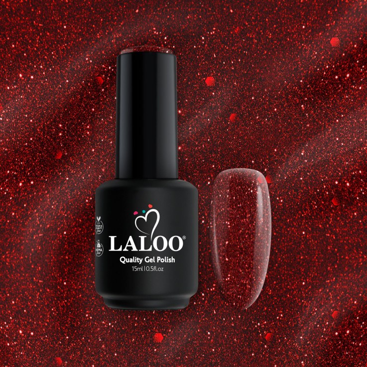 Νο.287 Christmas Red glitter | Gel Polish 15ml