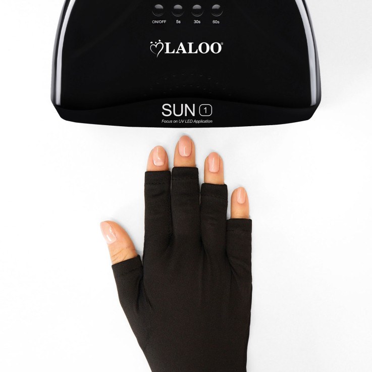UV/LED Protective Gloves Black