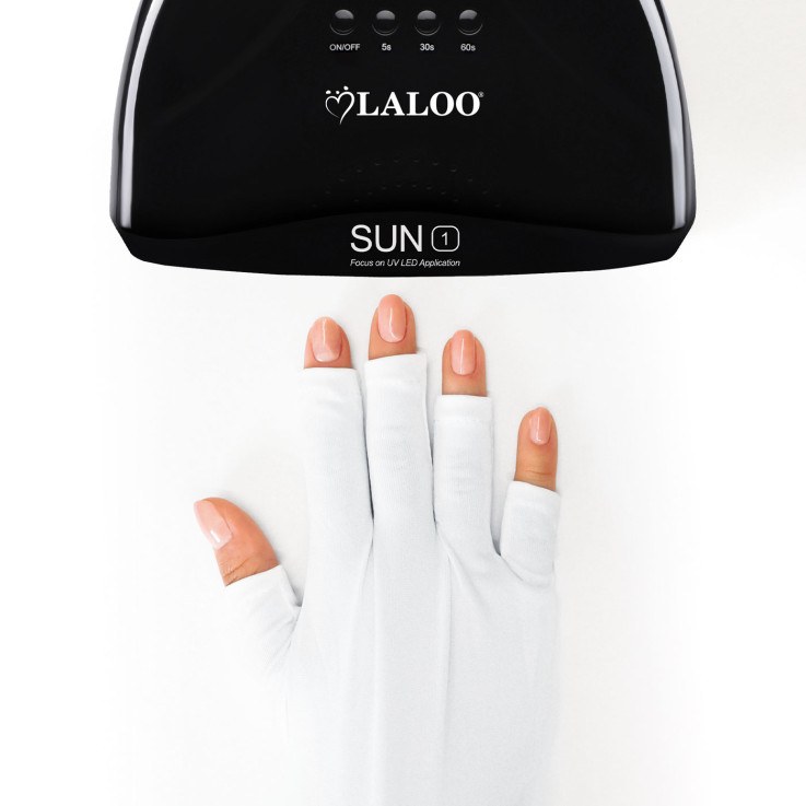 UV/LED Protective Gloves White